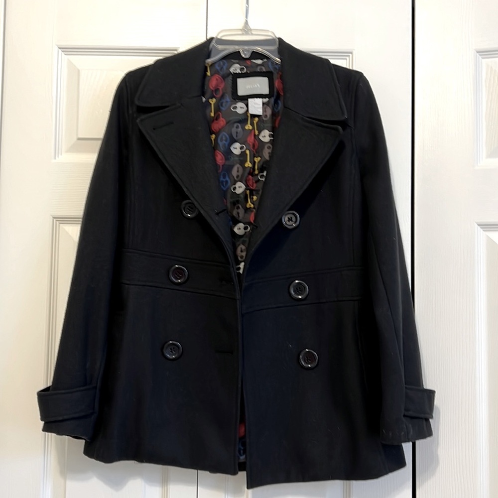 Black Delia’s Wool Peacoat